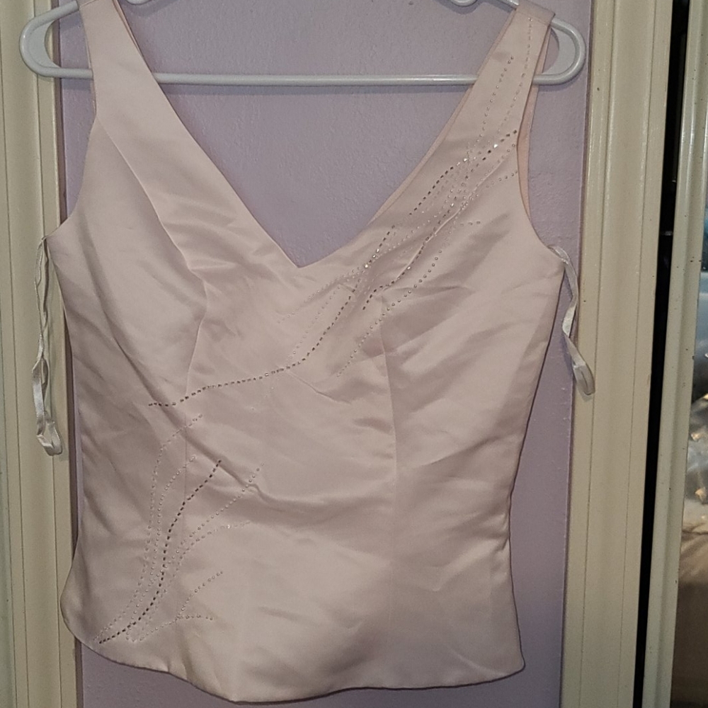 NWT eden bridal pink top size 6